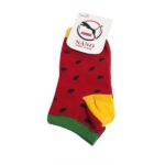 جوراب مچی زنانه یلدا طرح هندوانه کد ۰۱۶